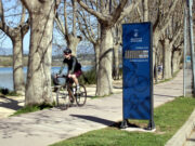 Banyoles instal·la un comptador de bicicletes al davant de l’Estany per promoure la mobilitat sostenible a la ciutat