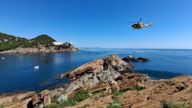 Imatge de la zona de l'incident a Begur (Bombers)