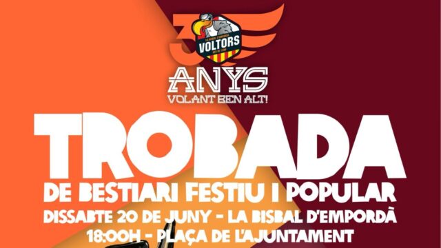 Imatge del cartell de la trobada (ELS VOLTORS, La Bisbal D'Empordà)